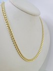 Real 14k Miami Cuban Link Chain Necklace Yellow Gold 20 Inch 6mm Mens Hollow