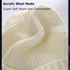 Winter Beanie With Brim For Men Women Thick Warm Stylish Knit Brimmed Beanie    