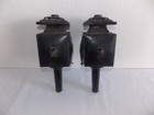 Antique Vintage Pair Coach Carriage Buggy Automobile Candle Lanterns Lamps Wow