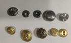 Lot Of 42 Vintage Antique Metal Buttons   More 