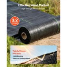 Uimoso 1 4  X 50  Weed Barrier Fabric 3 2 Oz Ground Landscape Weed Control Cover