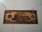Sling s      Golden Seven Wonders Of World Gold Foil Banknote 100 Dollars 