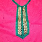 Sushila s Xl Vintage Stitched Pink Sari Blouse Zari Designer Made In India