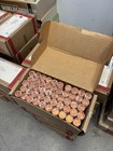1980-d   original Bank Wrapped 50 Rolls In Box   Lincoln Cent Bu From Union Bank