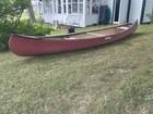 Old Town Canoe   Red  Woven Seats