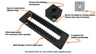 Jig For Stamp Punch Plate Number Letter Imprinting Metal Frame Guide Mount 5-8mm