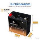 Chrome Yt14b-bs High Performance Maintenance Free Sealed Agm Motorcycle Battery