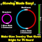 500 Pack Glow Sticks Bulk Party Pack  8  Glow Bracelets   Necklaces