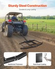 Vevor Drag Harrow 66  Width Tow Behind Drag Harrow Steel Gravel Grader Atv Utv