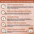 Organic Ceylon Cinnamon Powder Ground True Non-gmo Sri Lanka Spice Kosher Tea