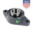 Ucfl209-28 Flange Bearing 1-3 4  Bore  Oval 2-bolt Self-aligning 10pcs