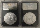2016 p    2017 p  American Silver Eagle    philly Struck  Ngc Ms-69 J Mercanti Sig