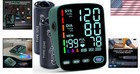 Blood Pressure Monitor Automatic Large Led Display 2 Cuffs For Home Use
