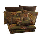 Amelia 9-piece Rustic Jacquard Woven Floral Patchwork Comforter Bedding Set
