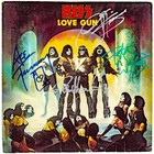 Rare Vintage Kiss  love Gun  Vinyl Album Lp Signed By All 4 Original Members Psa