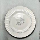 Vintage Paragon    morning Rose    Silver Rim Dinner Dish Set Of 7