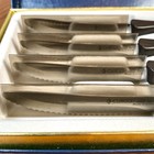 Cutco 1759 Jf Serrated Table Steak Knife Rounded With Brown Handles   Set Of 4