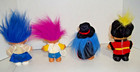 Vintage Russ Troll Dolls  Star Of David  Tennis  Magician  Uk Guard Lot Of 4