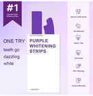 Purple Whitening Strips 28 Patch Teeth Strips instant