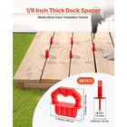 Uimoso 20-pack 1 8 Inch Deck Spacers Red Abs Tool For Composite  Pvc  And Wood