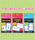 Carson Dellosa 3-pack Math Flash Cards  Ages 8-12  Multiplication