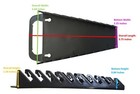 Plastic Portable 10-tool Wrench Gripper Organizer Tray Holder
