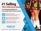 Hold Up Body Adhesive Panty Hose Glue Socks Butt Glue Roll On It Stays - 2 Ounce