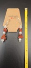 Handmade Red Jasper Chip Bracelet   Matching Earrings Set Boho Stone Jewelry