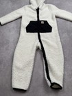 Carhartt Baby Fleece Hooded One Piece 24 Months Sherpa Suit Cream Black Zip Up