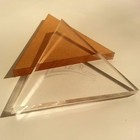  50  1 x1 4  Thick Triangles Equilateral Clear Acrylic Shape Plexiglas Plastic