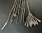 Antique S E Asian Tribal Silver Large Heavy Chatelaine Artefact Handmade