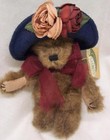Boyds Yvette Dubeary Teddy Bear W  Fancy Hat 7  Plush Stuffed Animal Toy New