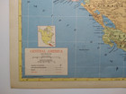 1955 Antique Central America Atlas Map - Mcm Hammond s New Supreme World Atlas