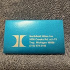 Pocket Schedule Nfl 1978 Detroit Lions Northfield Hilton Inn Rare Htf