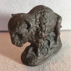 Vintage Cast Metal American Buffalo Figurine Majestic Wildlife Animal