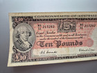 Commonwealth Of Australia 10 Pounds 1950 s Banknote