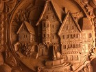  German Souvenir  3-d Wood Resin German Wall Plate Collectable