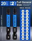 20 Pieces Allen Wrench Drill Bit Set Hex Bits 2 Inch 20  metric   Sae  