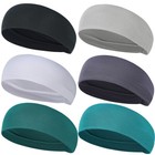 Men Headband Sweat Band Wide Headbands For Running Cycling Tennis Gym Training