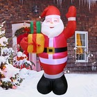 5 6ft Christmas Inflatable Santa Claus With Led Light Blow Up Outdoor Yard Decor