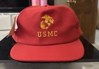 Vtg 80s Usmc Marine Corps Snapback Trucker Hat-usa Made-deadstock-nwt-military-
