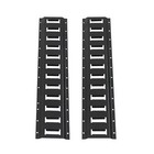 E Track Tie-down Rail 2 Ft Black Steel Rail Enclosed Cargo Trailer 2 4 6 8pack