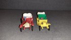 2 Antique Classic Toy Cars 3  Plastic Vintage Hong Kong