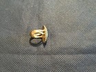 Vintage Native American Navajo Turquoise Sterling Silver Ring Size 4 7 Uncleaned