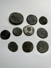 Ancient Roman And Greek Coins Lot Uncleaned Some Silvered Greek Bee