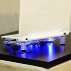 Laptop Cooling Pad Stand 3 Fans Usb Powered Led Light Radiator Pc Notebook
