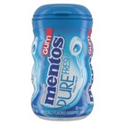 Mentos Sugar Free Pure Fresh Gum Fresh Mint Curvy Bottle  50 Piece  6 Per Box 