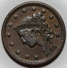 1838 Coronet Head Large Cent  n-1  - Us 1c Copper Coin