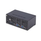 Startech 2-port Dual-monitor Displayport And Hdmi Kvm Switch  Taa Compliant