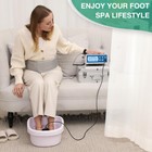 Durable Ionic Detox Foot Spa Bath Machine Ion Cleanse System W  Case Heat Belt